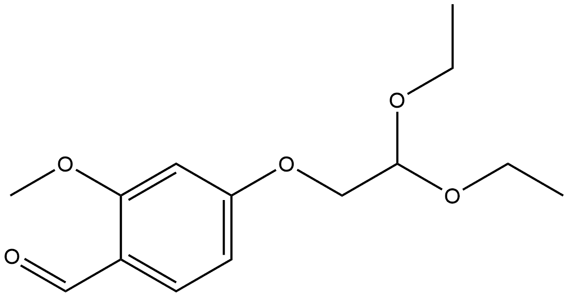 Benzaldehyde, 4-(2,2-diethoxyethoxy)-2-methoxy- Structure