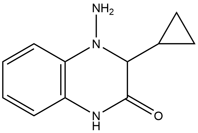 4-amino-3-cyclopropyl-1,3-dihydroquinoxalin-2-one Structure