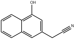2-Naphthaleneacetonitrile, 4-hydroxy- Structure