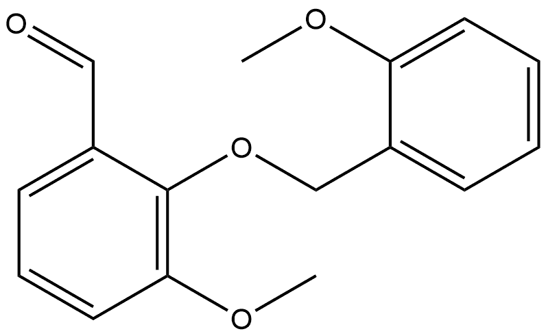 3-Methoxy-2-[(2-methoxyphenyl)methoxy]benzaldehyde Structure