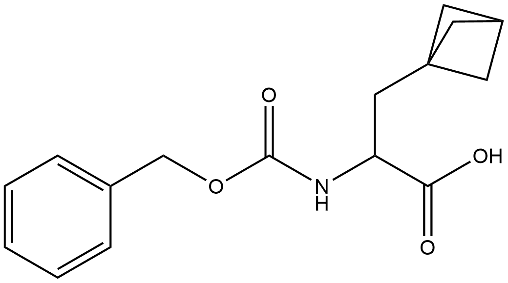 Bicyclo[1.1.1]pentane-1-propanoic acid, α-[[(phenylmethoxy)carbonyl]amino]- Structure