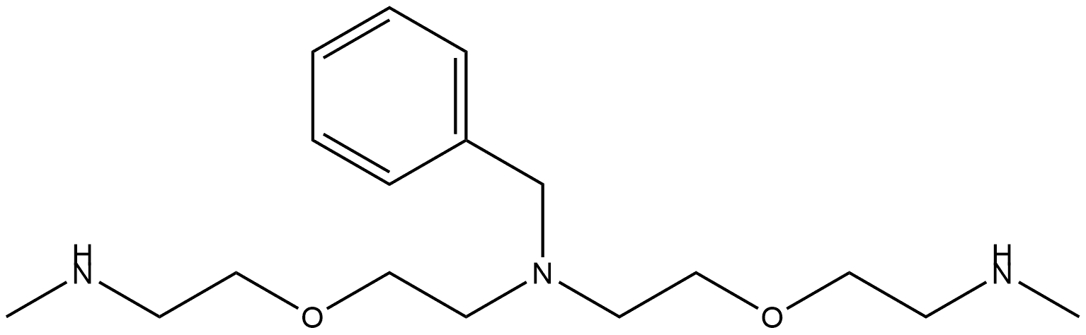 N-benzyl-2-(2-(methylamino)ethoxy)-N-(2-(2-(methylamino)ethoxy)ethyl)ethan-1-amine Structure