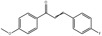 2-Propen-1-one, 3-(4-fluorophenyl)-1-(4-methoxyphenyl)- Structure