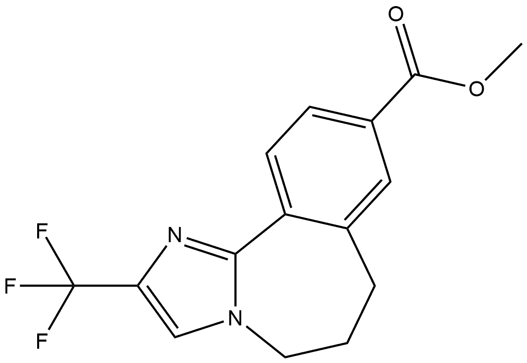 methyl 2-(trifluoromethyl)-6,7-dihydro-5H-benzo[c]imidazo[1,2-a]azepine-9-carboxylate Structure