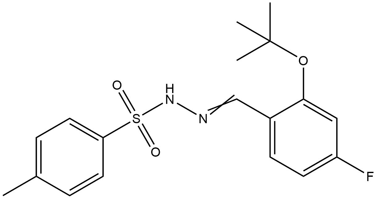 N'-(2-(tert-butoxy)-4-fluorobenzylidene)-4-methylbenzenesulfonohydrazide Structure