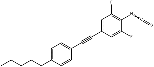 Benzene, 1,3-difluoro-2-isothiocyanato-5-[2-(4-pentylphenyl)ethynyl]- Structure