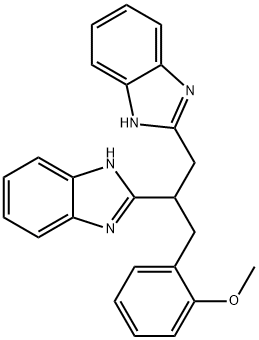 1H-Benzimidazole, 2,2'-[1-[(2-methoxyphenyl)methyl]-1,2-ethanediyl]bis- (9CI) Structure