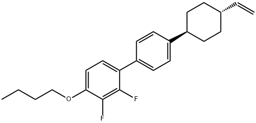 1,1'-Biphenyl, 4-butoxy-4'-(trans-4-ethenylcyclohexyl)-2,3-difluoro- Structure