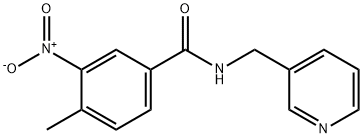 Benzamide, 4-methyl-3-nitro-N-(3-pyridinylmethyl)- Structure