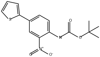 Carbamic acid, N-[2-nitro-4-(2-thienyl)phenyl]-, 1,1-dimethylethyl ester