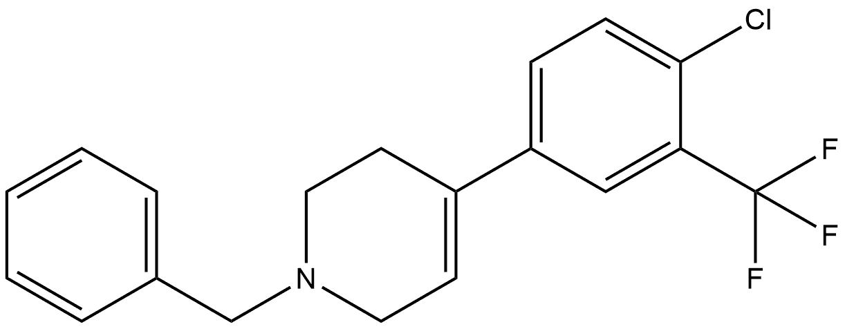 4-[4-Chloro-3-(trifluoromethyl)phenyl]-1,2,3,6-tetrahydro-1-(phenylmethyl)pyr... Structure