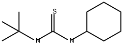 Thiourea, N-cyclohexyl-N'-(1,1-dimethylethyl)- Structure