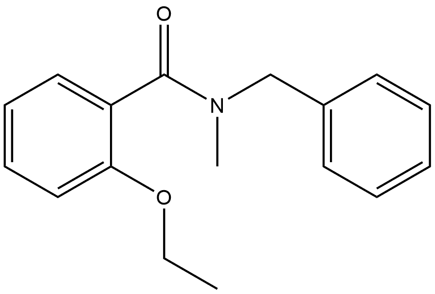 2-Ethoxy-N-methyl-N-(phenylmethyl)benzamide Structure