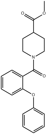 methyl 1-(2-phenoxybenzoyl)piperidine-4-carboxylate Structure