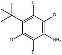 Benzen-2,3,5,6-d4-amine, 4-(1,1-dimethylethyl)- Structure