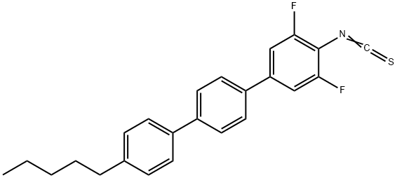 1,1':4',1''-Terphenyl, 3,5-difluoro-4-isothiocyanato-4''-pentyl- Structure
