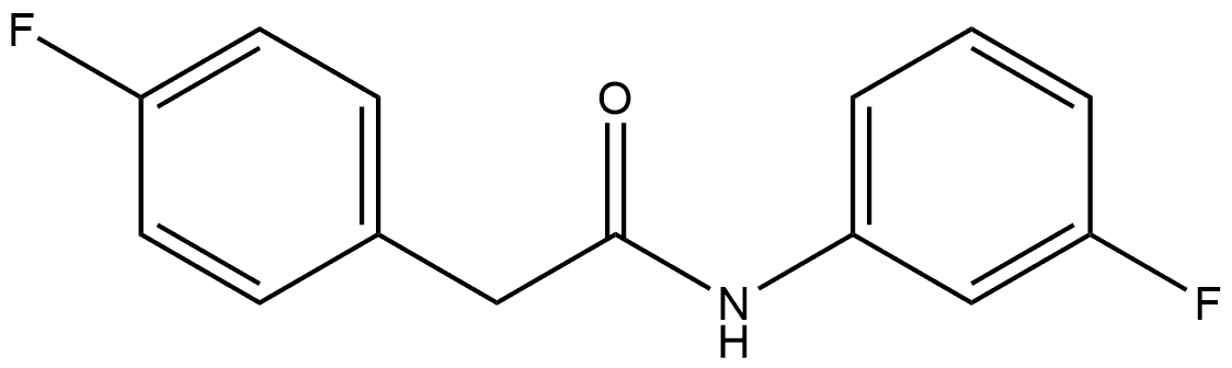 4-Fluoro-N-(3-fluorophenyl)benzeneacetamide Structure