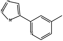 Pyridine, 4-methyl-2-(1H-1,2,3-triazol-5-yl)- Structure