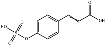 2-Propenoic acid, 3-[4-(sulfooxy)phenyl]- Structure