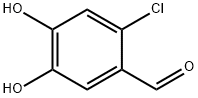Benzaldehyde, 2-chloro-4,5-dihydroxy- Structure