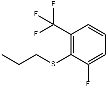 Benzene, 1-fluoro-2-(propylthio)-3-(trifluoromethyl)- Structure