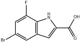 5-bromo-7-fluoro-1H-indole-2-carboxylic acid Structure