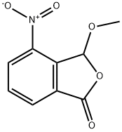 1(3H)-Isobenzofuranone, 3-methoxy-4-nitro- Structure