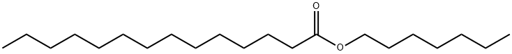 Tetradecanoic acid, heptyl ester Structure