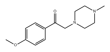 Ethanone, 1-(4-methoxyphenyl)-2-(4-methyl-1-piperazinyl)- Structure