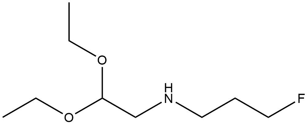 N-(2,2-diethoxyethyl)-3-fluoropropan-1-amine Structure