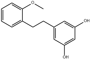 1,3-Benzenediol, 5-[2-(2-methoxyphenyl)ethyl]- Structure