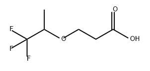 Propanoic acid, 3-(2,2,2-trifluoro-1-methylethoxy)- Structure