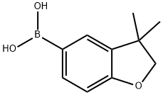 Boronic acid, B-(2,3-dihydro-3,3-dimethyl-5-benzofuranyl)- Structure