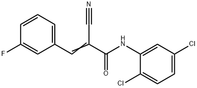 2-cyano-N-(2,5-dichlorophenyl)-3-(3-fluorophenyl) prop-2-enamide Structure