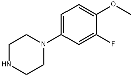 Piperazine, 1-(3-fluoro-4-methoxyphenyl)- Structure