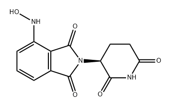 1H-Isoindole-1,3(2H)-dione, 2-[(3S)-2,6-dioxo-3-piperidinyl]-4-(hydroxyamino)- Structure