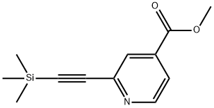 4-Pyridinecarboxylic acid, 2-[2-(trimethylsilyl)ethynyl]-, methyl ester