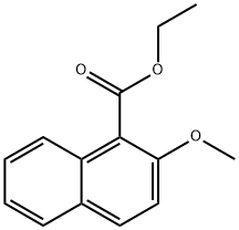 1-Naphthalenecarboxylic acid, 2-methoxy-, ethyl ester Structure