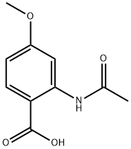 Benzoic acid, 2-(acetylamino)-4-methoxy- Structure