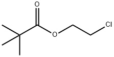 Propanoic acid, 2,2-dimethyl-, 2-chloroethyl ester Structure