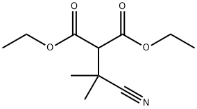 Propanedioic acid, 2-(1-cyano-1-methylethyl)-, 1,3-diethyl ester Structure