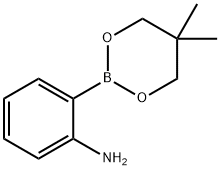 Benzenamine, 2-(5,5-dimethyl-1,3,2-dioxaborinan-2-yl)- Structure