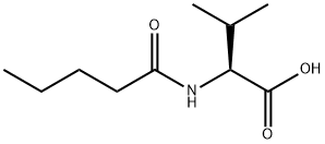 L-Valine, N-(1-oxopentyl)- Structure