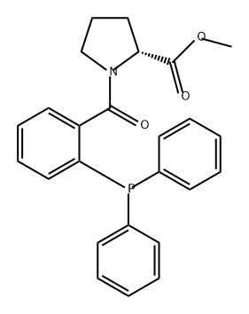 D-Proline, 1-[2-(diphenylphosphino)benzoyl]-, methyl ester Structure