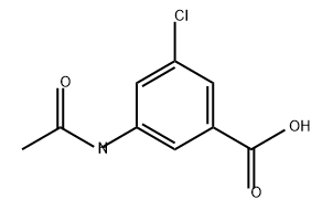 Benzoic acid, 3-(acetylamino)-5-chloro- Structure