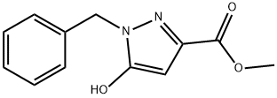 1H-Pyrazole-3-carboxylic acid, 5-hydroxy-1-(phenylmethyl)-, methyl ester Structure