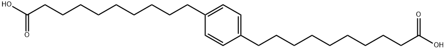 1,4-Benzenedidecanoic acid Structure