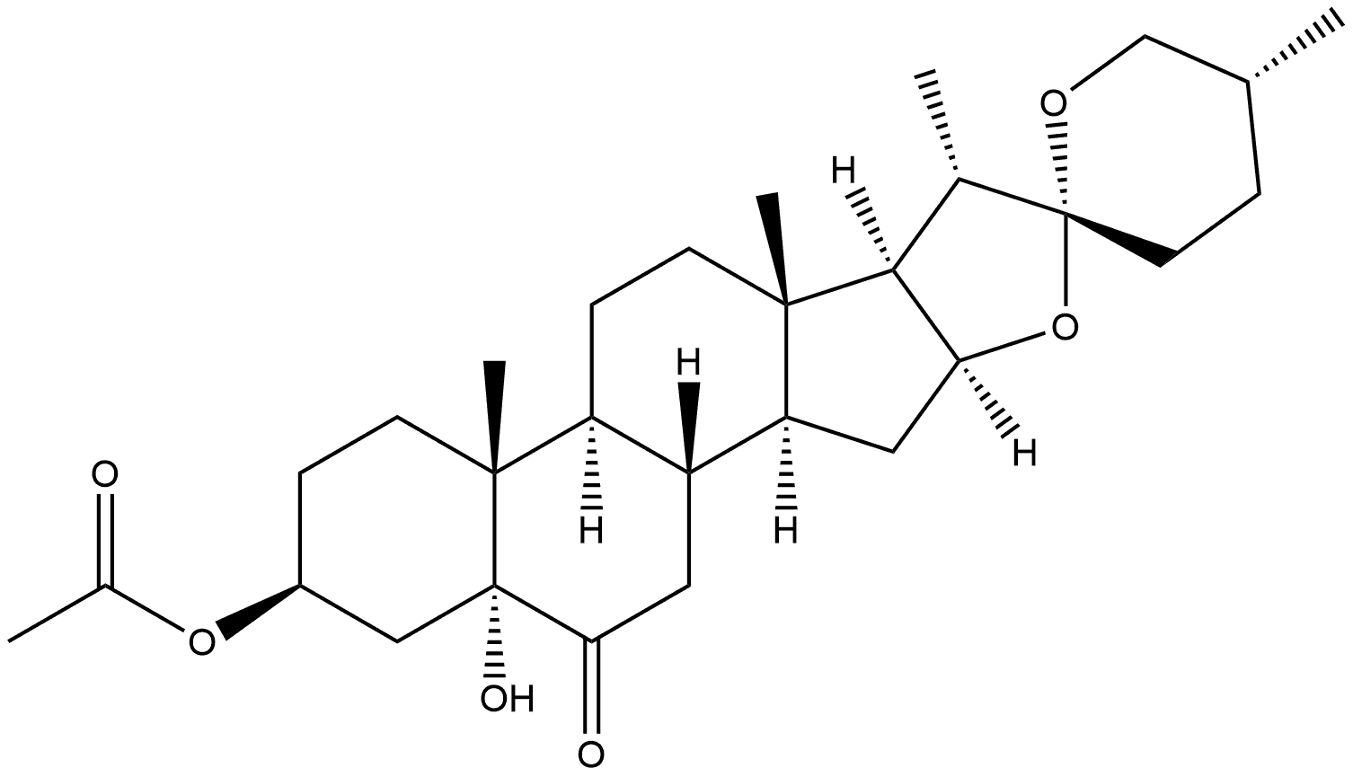 Spirostan-6-one, 3-(acetyloxy)-5-hydroxy-, (3β,5α,25R)-