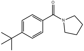 Methanone, [4-(1,1-dimethylethyl)phenyl]-1-pyrrolidinyl- Structure