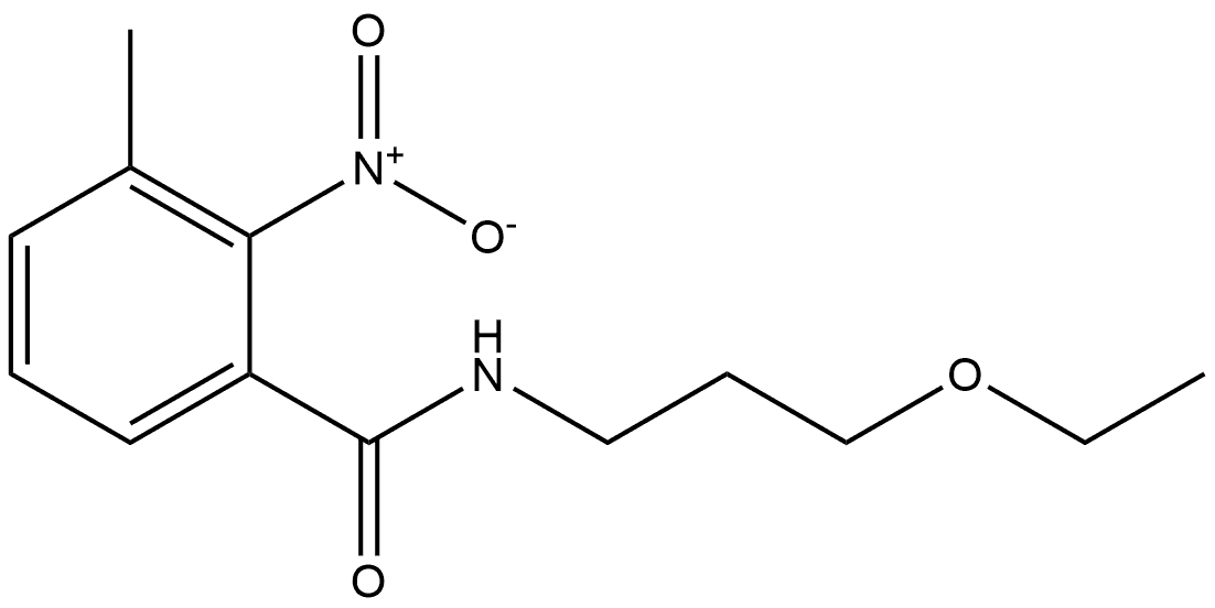 N-(3-ethoxypropyl)-3-methyl-2-nitrobenzamide Structure